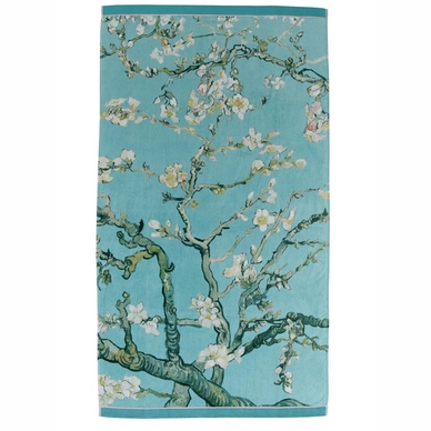 Beddinghouse x Van Gogh Museum Blossom Strandlaken Blauw Velours - outlet — outlet/retourdeal