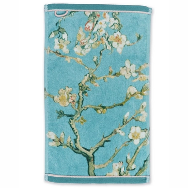 Beddinghouse x Van Gogh Museum Blossom Gastendoek Blauw Velours - outlet — outlet/retourdeal