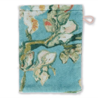 Beddinghouse x Van Gogh Museum Blossom Washandje Blauw Velours - outlet — outlet/retourdeal