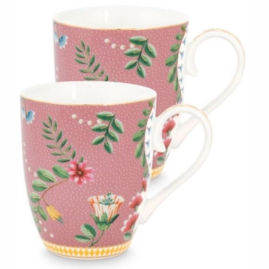 Pip Studio La Majorelle Beker Large - Set van 2 - Roze