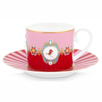 Pip Studio Love Birds Koffiekop Red Pink 200 ml 22