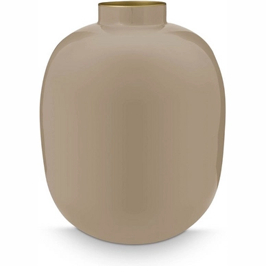 Pip Studio Metal Vaas H 32 cm - Khaki