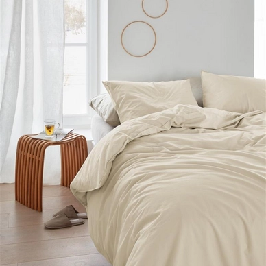 Beddinghouse Organic Basic Dekbedovertrek Zand Katoen - outlet — outlet/retourdeal