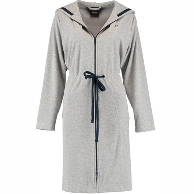 Cawö 821 Badjas Dames Grijs Blauw
