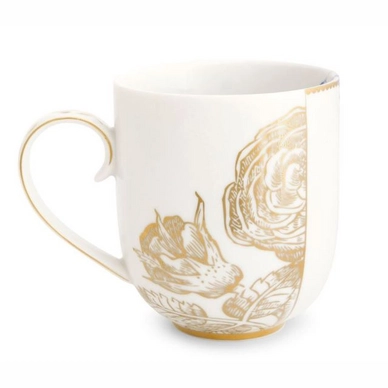 Pip Studio Royal Mok White Large 325 ml Set van 2 - outlet — outlet/retourdeal