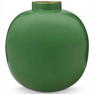 Pip Studio Metalen Vaas - Bloemenvaas - Groen - 23cm