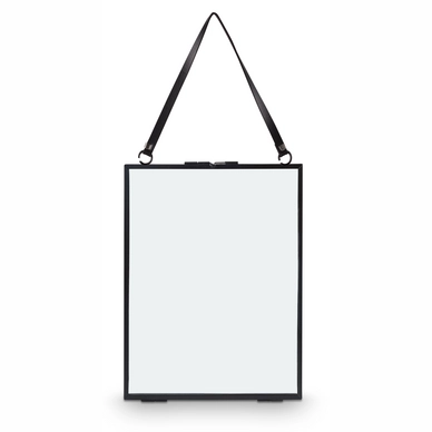 vtwonen Fotolijst Zwart/Metaal Incl. Slot en Leren Koord - 20 x 26 cm