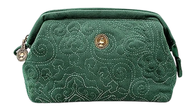 Pip Studio Velvet Quiltey Days Toilettas Dames Green Small