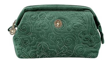 Pip Studio Velvet Quiltey Days Toilettas Dames Green Small - outlet — outlet/retourdeal