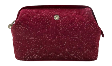 Pip Studio Velvet Quiltey Days Toilettas Dames Red Cosmetic Purse Extra Large