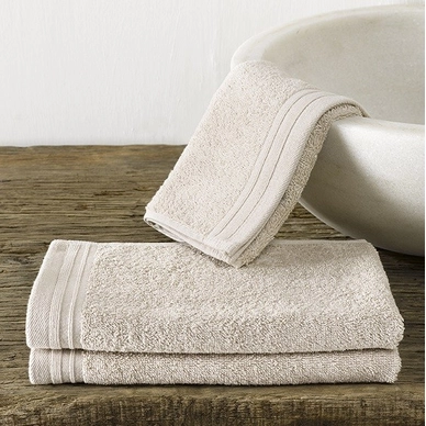 De Witte Lietaer Imagine Gastendoeken Beige (set van 3) - outlet — outlet/retourdeal