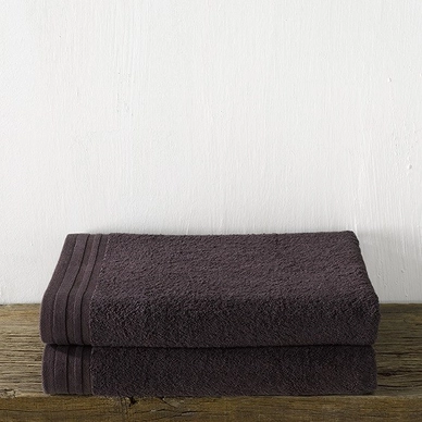 De Witte Lietaer Imagine Douchelaken Brown set van 2 70 x 140 cm - outlet — outlet/retourdeal