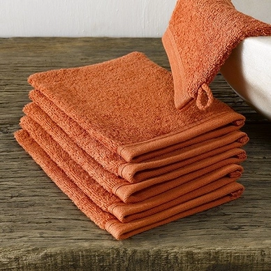 De Witte Lietaer Imagine Washandje Orange set van 6