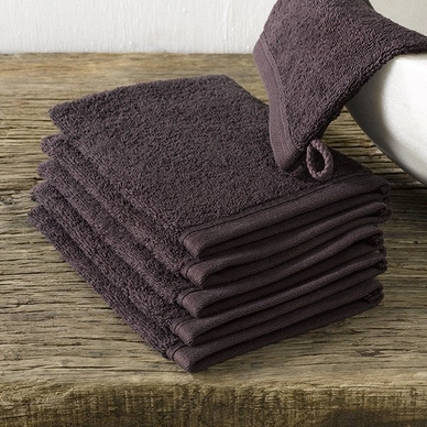 De Witte Lietaer Imagine Washandje Brown set van 6