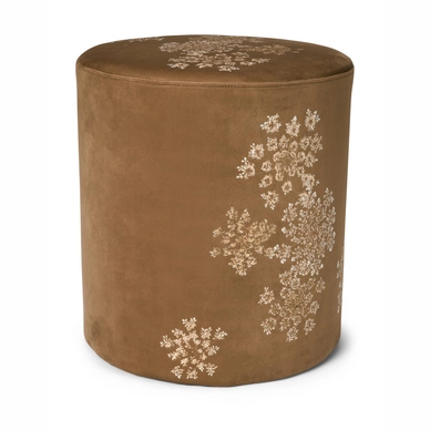 Essenza Lauren Pouf Poef Cinnamon (ø40 x 43 cm) - outlet — outlet/retourdeal