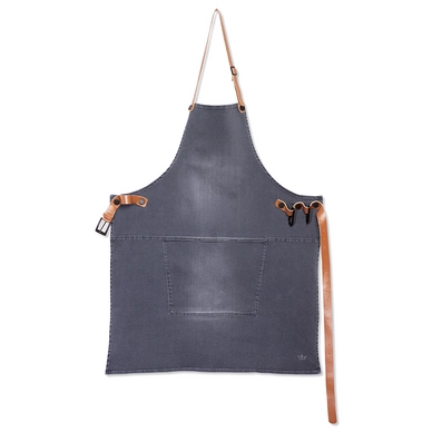 Dutchdeluxes Amazing Apron BBQ Style Schort Washed Grey Denim