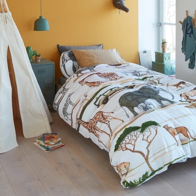 Beddinghouse Kids Jeep Safari Dekbedovertrek Naturel Katoen - outlet — outlet/retourdeal
