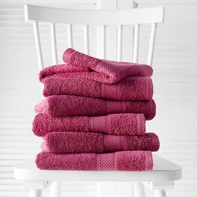 De Witte Lietaer Helene Handdoeken Carmine (set van 6) - outlet — outlet/retourdeal