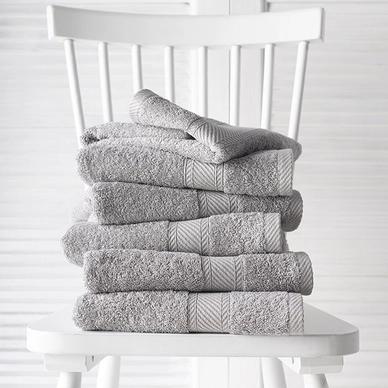 De Witte Lietaer Helene Handdoeken Dove set van 6 - outlet — outlet/retourdeal