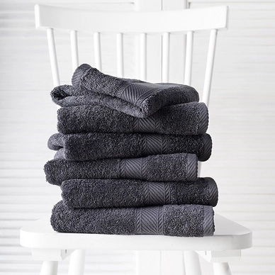 De Witte Lietaer Helene Handdoeken Ebony (set van 6) - outlet — outlet/retourdeal