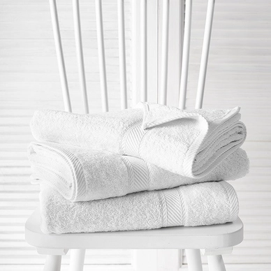De Witte Lietaer Helene Douchelakens White set van 3 70 x 140 cm - outlet — outlet/retourdeal