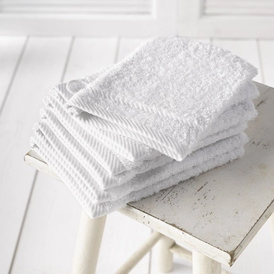 De Witte Lietaer Helene Washandje White (set van 6) - outlet — outlet/retourdeal