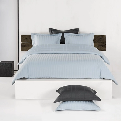De Witte Lietaer Zygo Dekbedovertrek Ice Blue Satijn - outlet — outlet/retourdeal