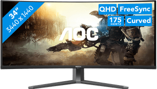 AOC AG346UCD QD-OLED Curved - onbeschadigd — outlet/retourdeal