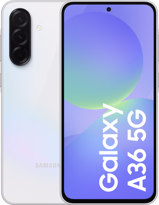 Samsung Galaxy A36 256GB Wit 5G - tweedekans · geen oplader meegeleverd — outlet/retourdeal