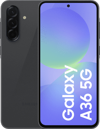 Samsung Galaxy A36 128GB Zwart 5G - tweedekans · geen oplader meegeleverd — outlet/retourdeal