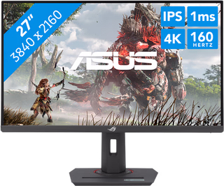 ASUS ROG Strix XG27UCS USB Type-C Gaming Monitor – 27-inch 4K UHD (3840x2160), 160Hz (Above 144Hz), 1ms (GTG), Fast IPS, Extreme Low Motion Blur Sync, USB Type-C, G-Sync compatible, tripod socket, HDR