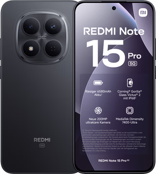 Redmi Note 15 Pro 256GB Zwart 5G