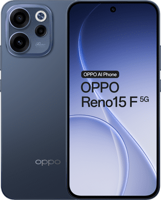 OPPO Reno15 F 256GB Donkerblauw 5G - onbeschadigd · geen oplader meegeleverd — outlet/retourdeal