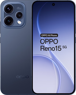 OPPO Reno15 512GB Donkerblauw 5G - tweedekans · geen oplader meegeleverd — outlet/retourdeal