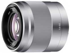 Sony E 50mm f/1.8 OSS Zilver - tweedekans — outlet/retourdeal