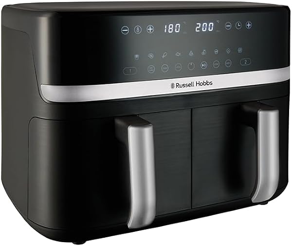 Russell Hobbs Dual Air Fryer 9L Rapid Airfryer [Dual Basket/Zone - tweedehands - zeer goed — outlet/retourdeal