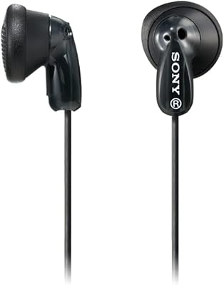 Sony MDR-E9LP In-Ear/In-Ear hoofdtelefoon, 1,2m kabel, neodymium magneet, voor MP3-speler, zwart