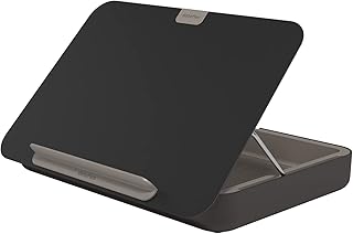 Dataflex Bento® Ergonomische Toolbox 903 Zwart - Laptop Stand, Tablet Stand, Document Houder, Opslag, Verstelbaar Deksel, Draagkracht 6kg, Perfect samen met Bento® Monitorverhogers