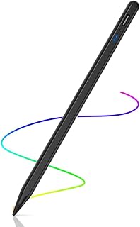 AICase Capacitieve stylus, 2-in-1 styluspen, touchscreen, 1,45 mm, hoge precisie, universele capacitieve stylus, compatibel met smartphones, tablets, Apple iPhone/iPad, zwart