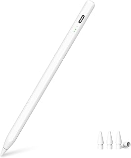 Pencil voor iPad 9e&10e generatie, 13 minuten snel opladen, Pencil voor (2018-2025) 10/9/8/7/6e generatie, Pro 12.9/11/13-inch M4, Air 3/4/5/M2, iPad Mini 5/6/7 (Wit) | Compatibel met iPad gen6-11 (A16), mini5/6/7, Air3-7 (M2/M3/M4), Pro11/12,9 gen1-6, iPad Pro M4 11 en 13 inch 2026 modellen