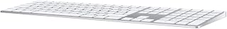 Apple Magic Keyboard met numeriek toetsenblok (Draadloos, oplaadbaar) - Brits-Engels - zilver