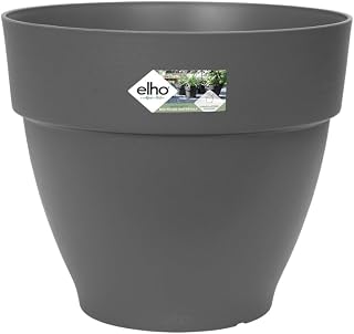 Elho Vibia Campana Rond 40 - Bloempot voor Buiten - Ø 39.0 x H 33.4 cm - Antraciet