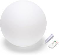 Solar oplaadbare RGB LED bol 40cm. Met afstandsbediening - outlet/retourdeal