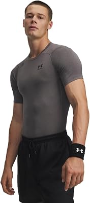 Under Armour Heren UA HG Armour Comp SS, functioneel shirt met korte mouwen, sneldrogend T-shirt met compressiepasvorm