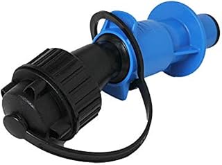 hünersdorff Vulhulp voor jerrycan met DIN 40-schroefverbindingen, HD-PE, met wartelmoer en adapter op sluiting, zwart/lichtblauw