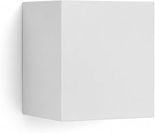 LEDME - Wandlamp buiten-/binnen wit led 6 W, 3000 K warm wit, instelbare lichtstraal, IP54 waterdicht, ideale verlichting voor buiten, tuin, terras, patio
