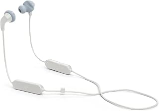 JBL Endurance Run 2 koptelefoon in wit - Bedrade in-ear sportoortjes, zweetbestendig met magnetische oordopjes en in-line one-button microfoon