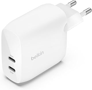 DUAL 30W USB-C WALL CHARGER PD 60W WHT