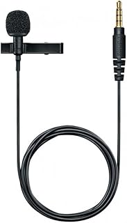 Shure MVL Lavalier -microfoon voor iPhone & tablet - Externe clip op mini -reversmicrofoon voor video -opname en vlogging met 3,5 mm connector, voorruit, mount & draagtas