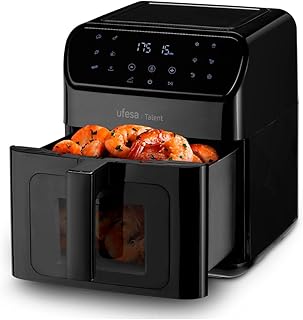 Ufesa Talent Air fryer, Luchtfriteuse zonder olie, 12L, 13 Kookprogramma's, 1850W, Touch-paneel, Incl. 6 Accessoires, Instelbare tijd, Anti-baklaag, BPA en PFOA vrij